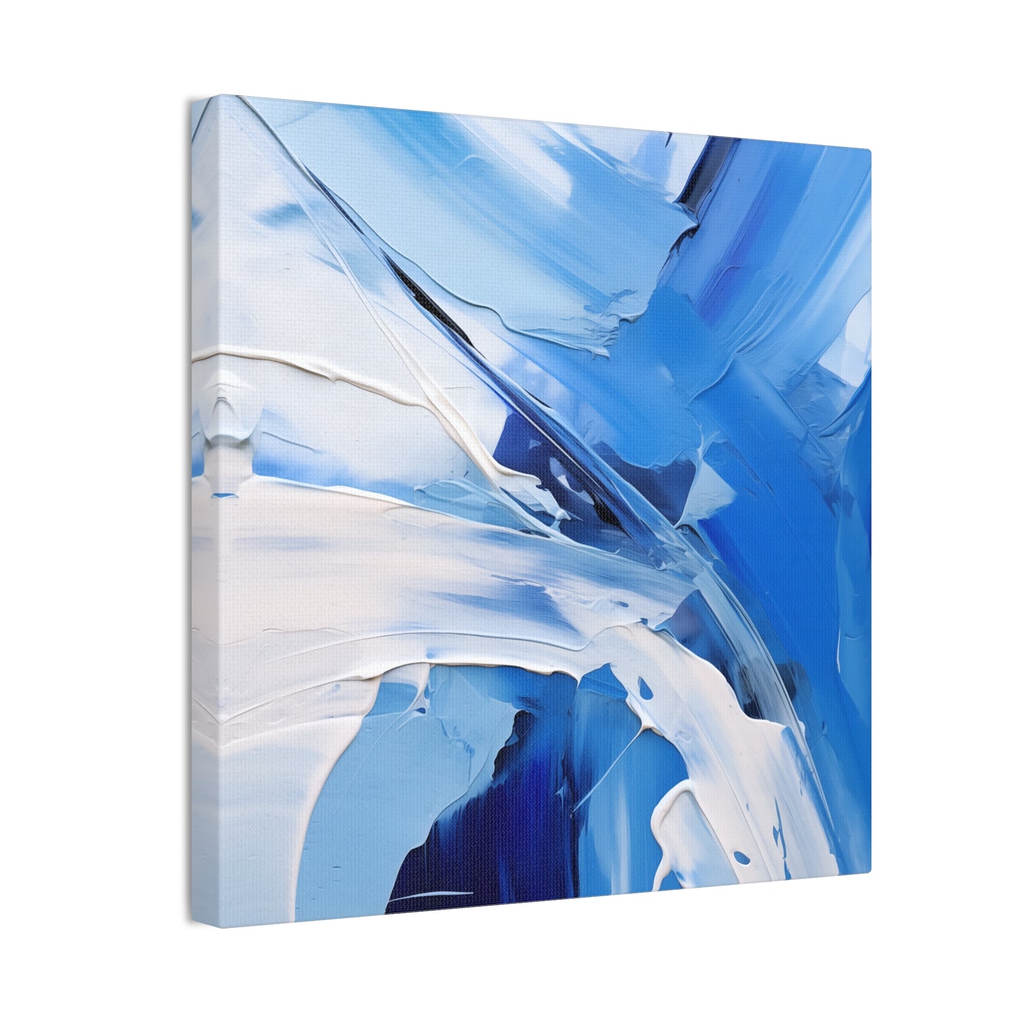 Azure Dreams Oil Painting – Bold Brushstrokes