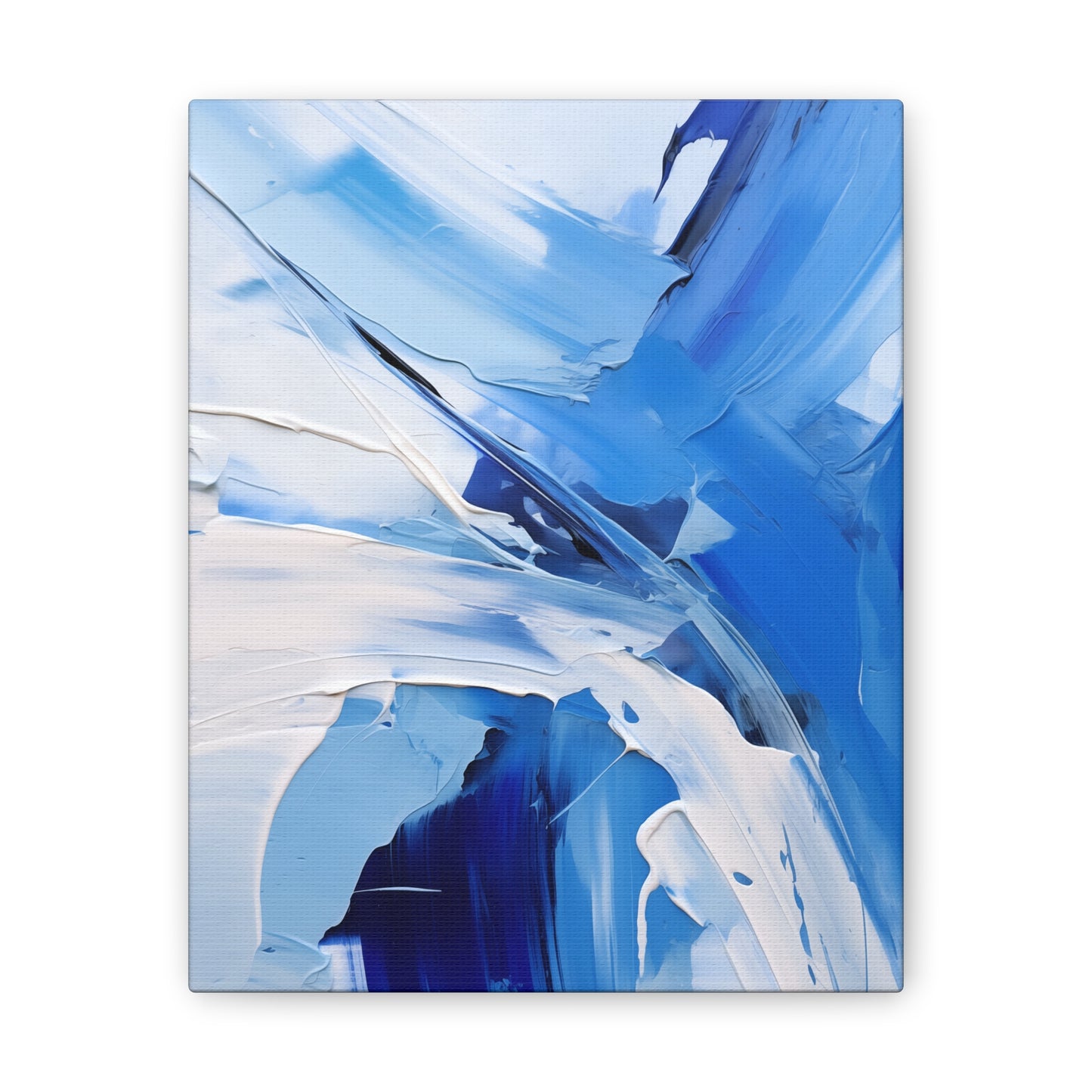 Azure Dreams Oil Painting – Bold Brushstrokes