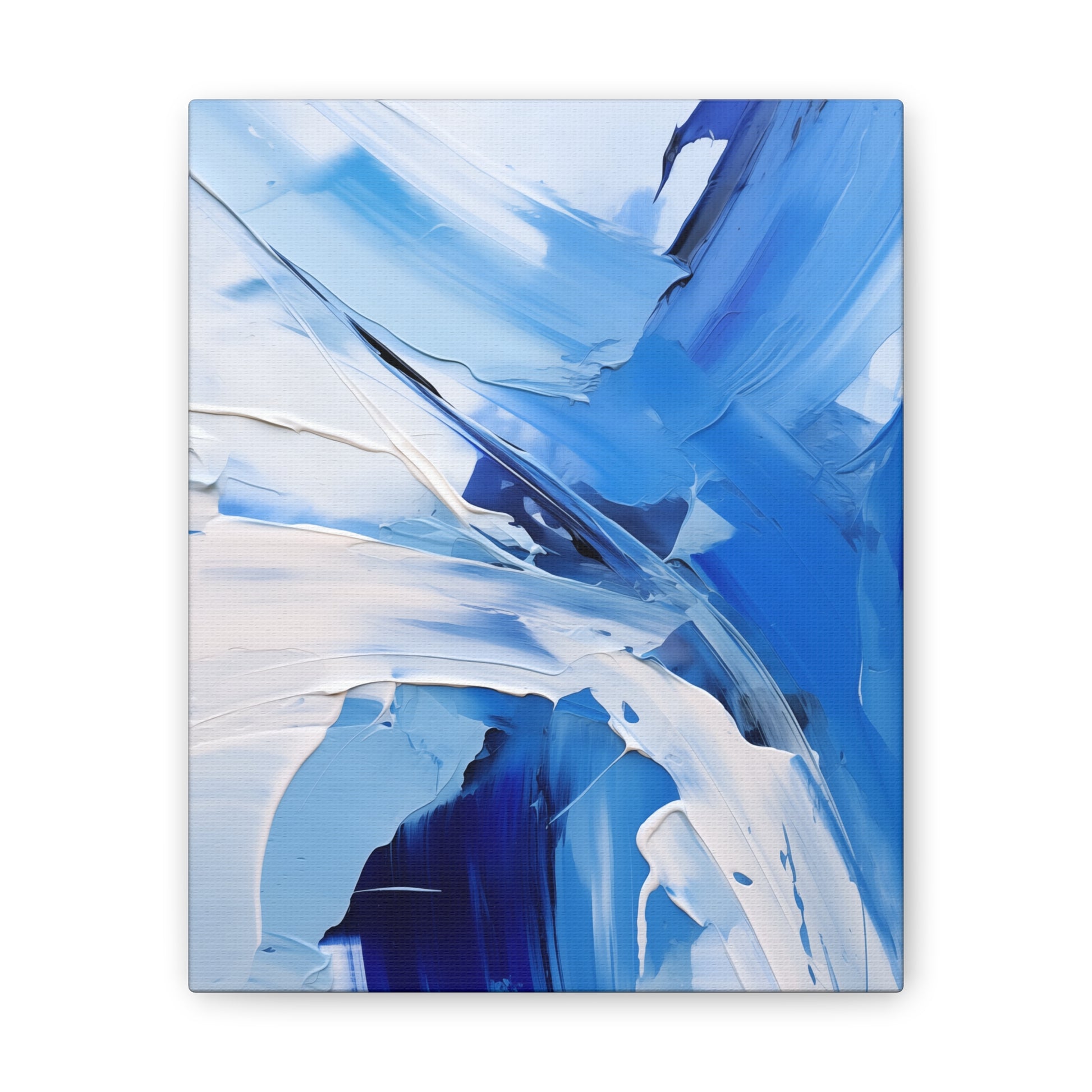 Azure Dreams Oil Painting – Bold Brushstrokes