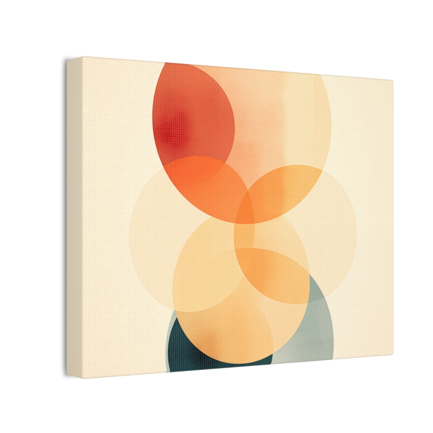 Circular Dance Wall Art – Sharp Circles on a Vibrant Yellow Background
