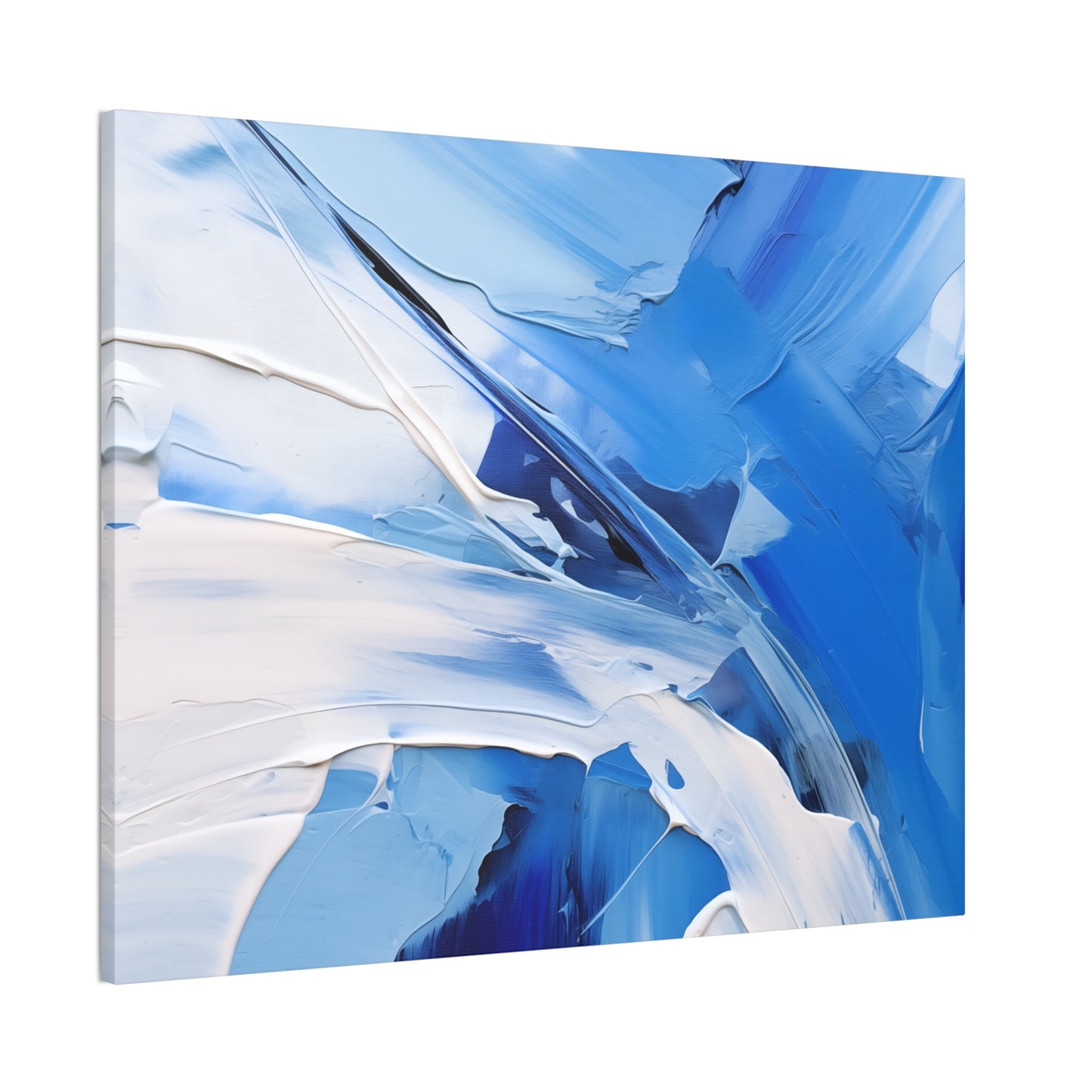 Azure Dreams Oil Painting – Bold Brushstrokes