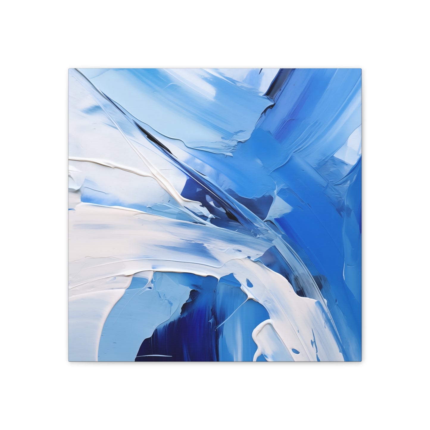 Azure Dreams Oil Painting – Bold Brushstrokes