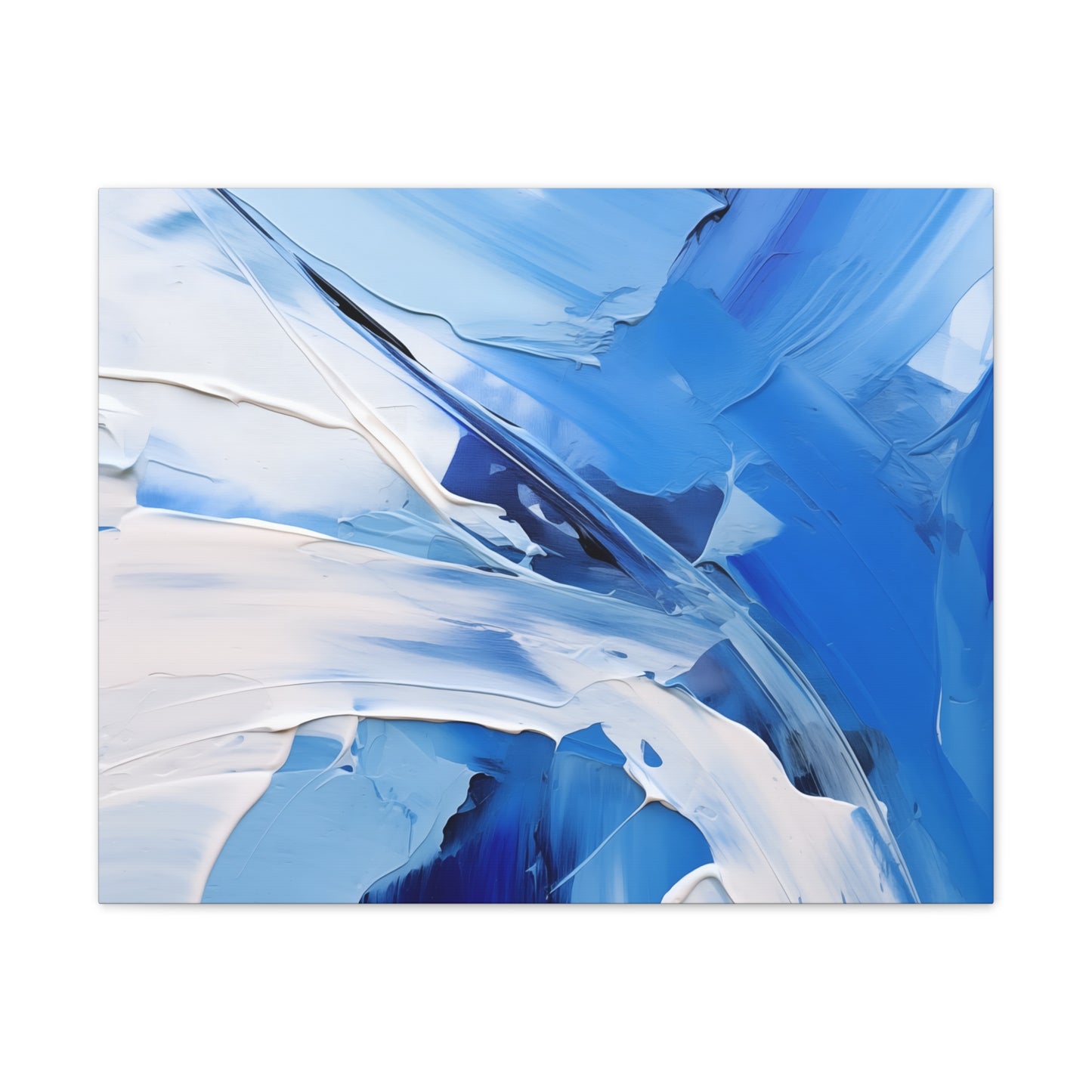 Azure Dreams Oil Painting – Bold Brushstrokes