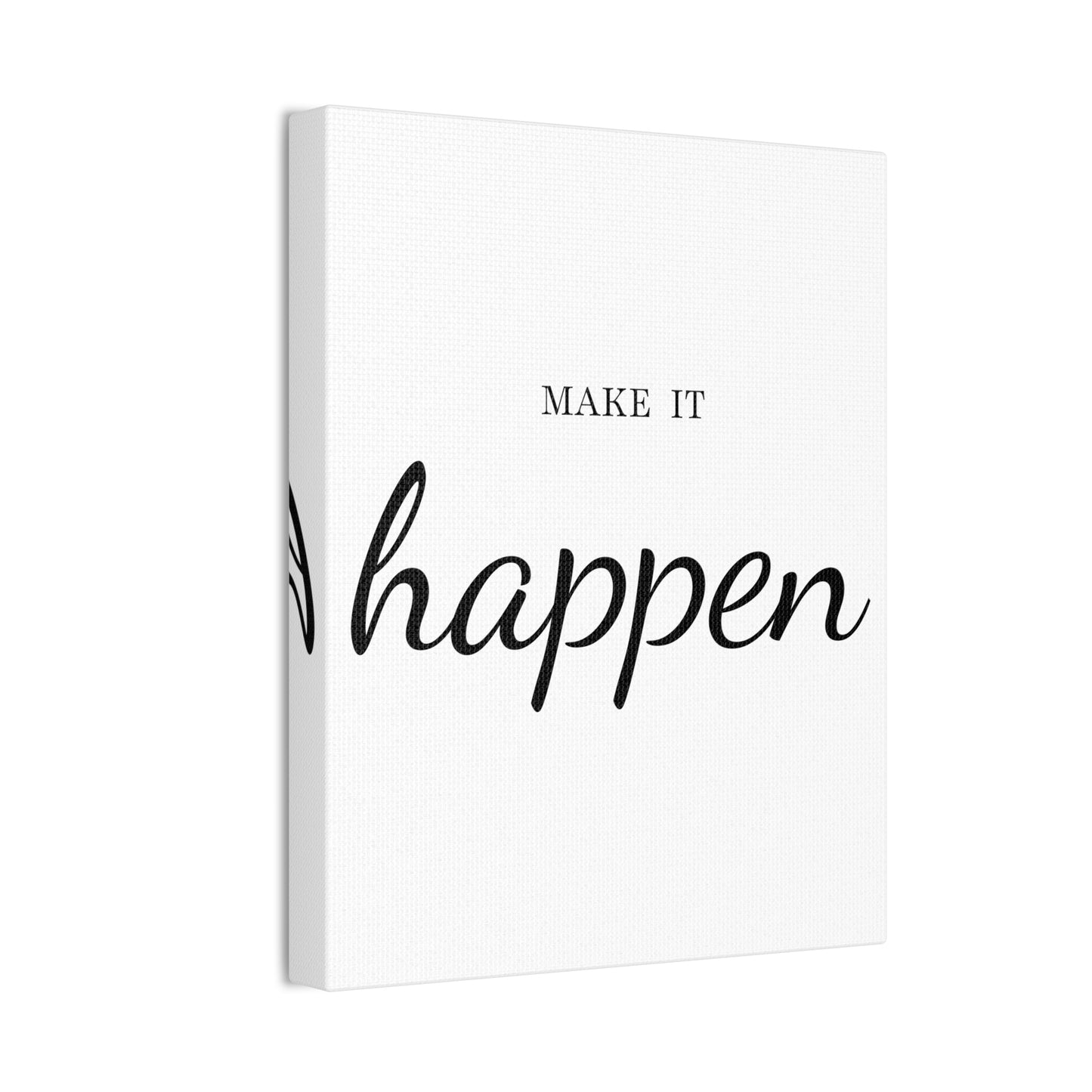 Make It Happen Wall Art - Bold Black & White Alphabet Décor