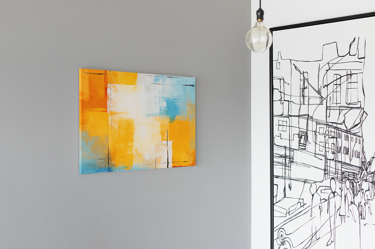 Color Symphony Canvas Art – Vibrant Abstract Painting