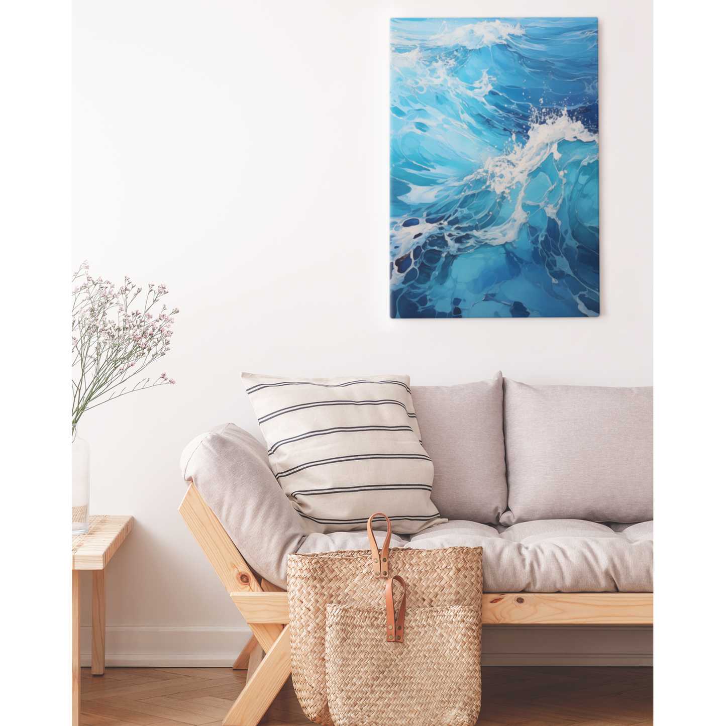 Aerial Azure Canvas Print – Stunning Wall Art for Modern Spaces