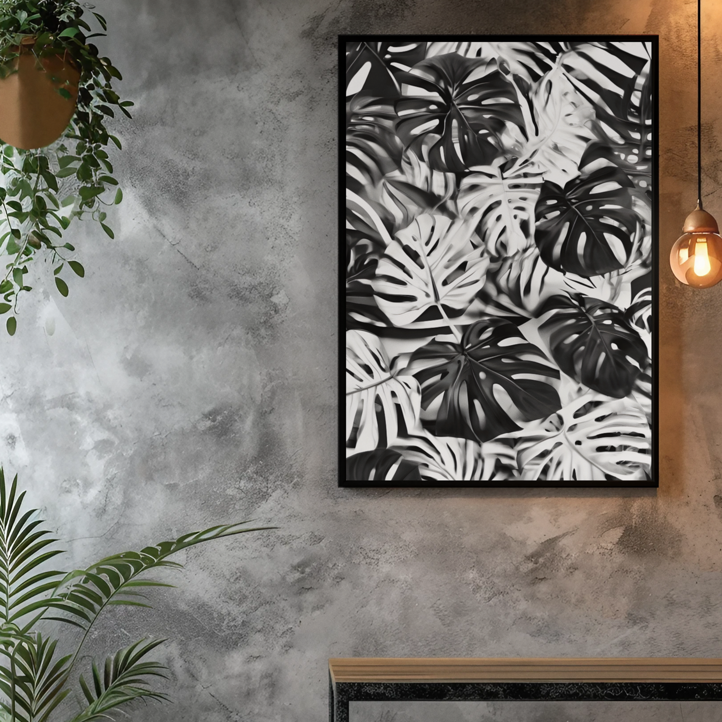 Black and White Leaf Aesthetics