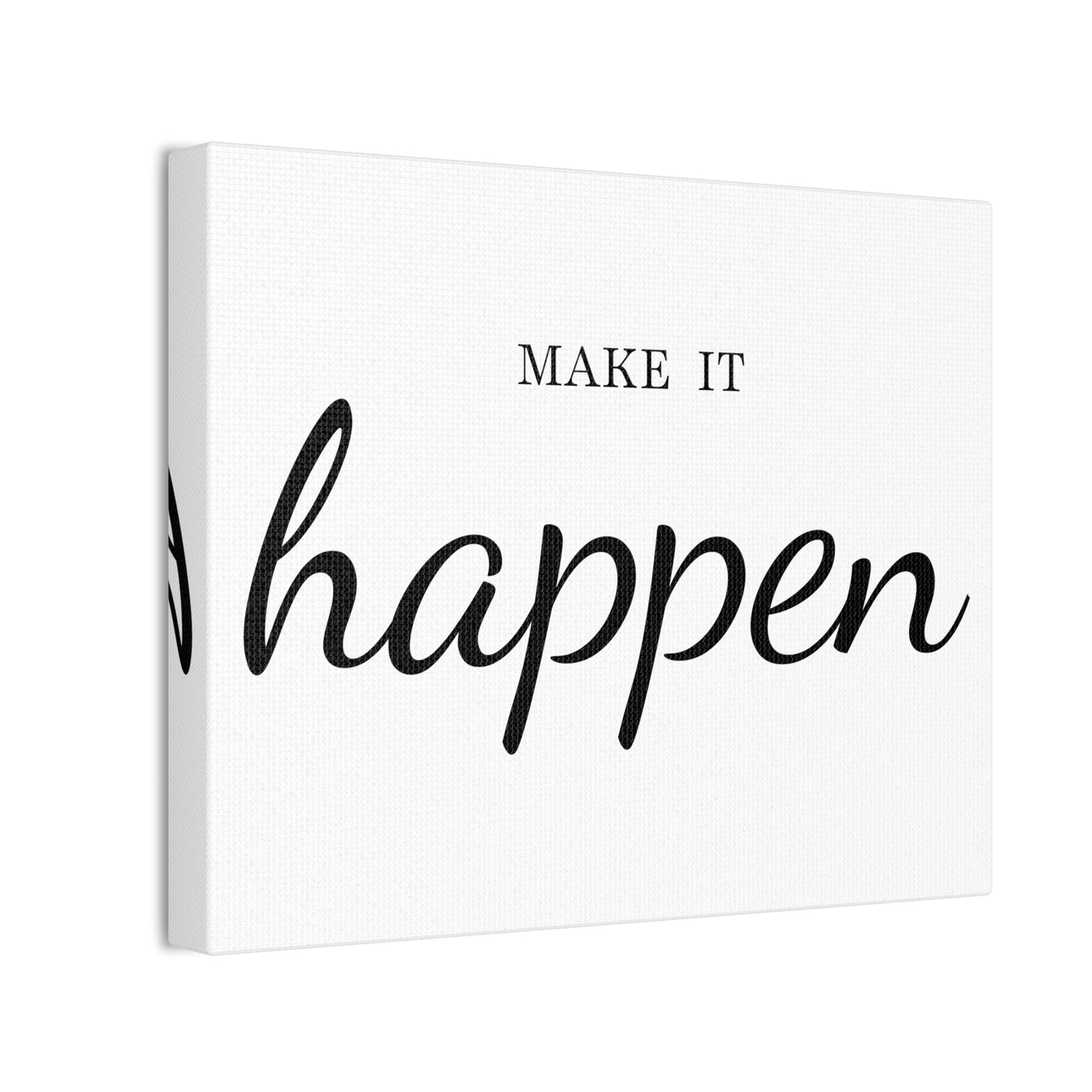 Make It Happen Wall Art - Bold Black & White Alphabet Décor