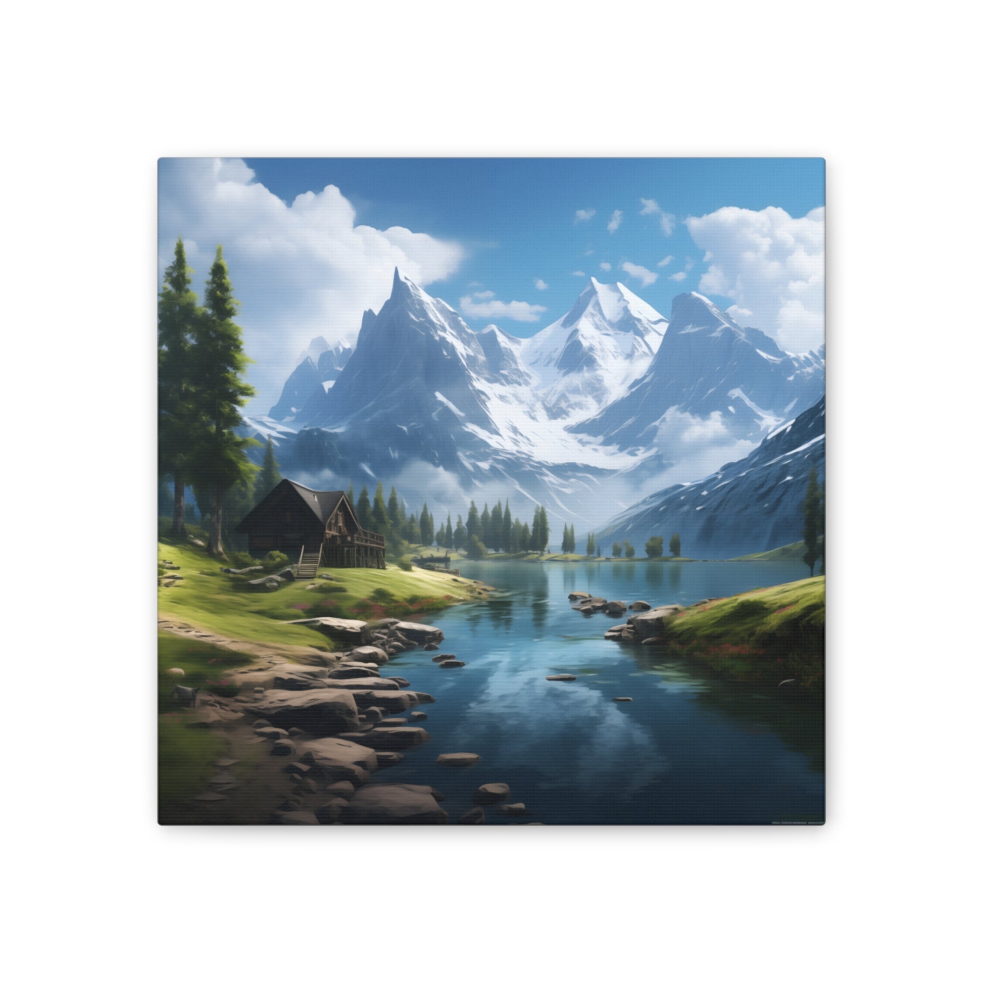 Mountain and Lake Wall Art - Captivating Nature’s Charm