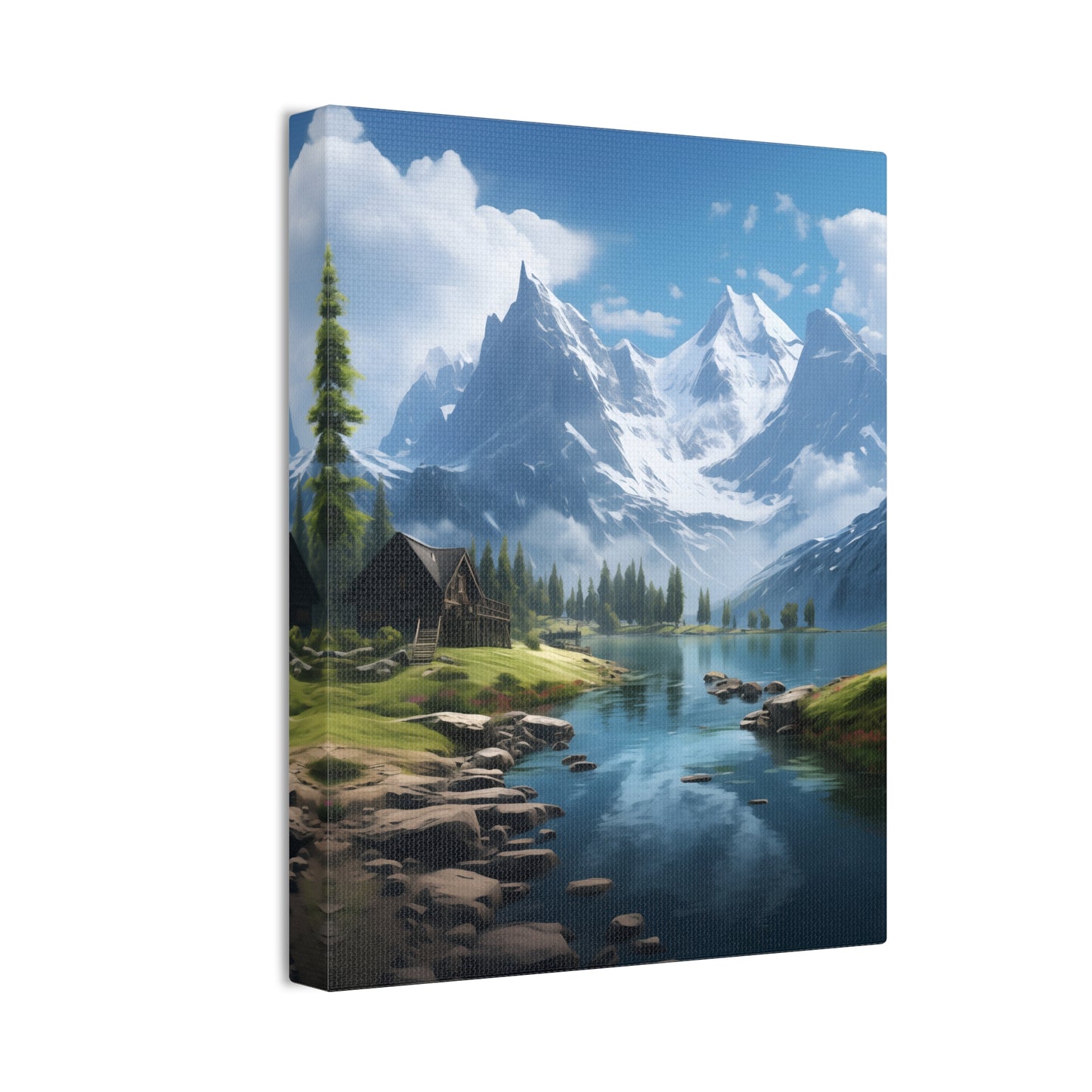 Mountain and Lake Wall Art - Captivating Nature’s Charm