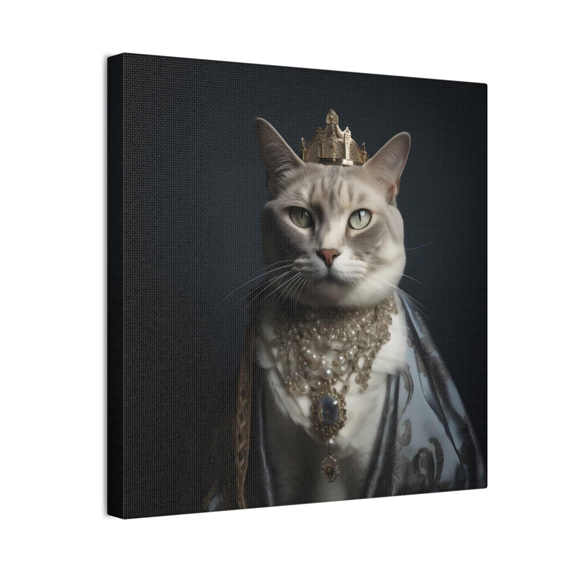 Queen British Shorthair Print: Elegant Cat with Regal Crown