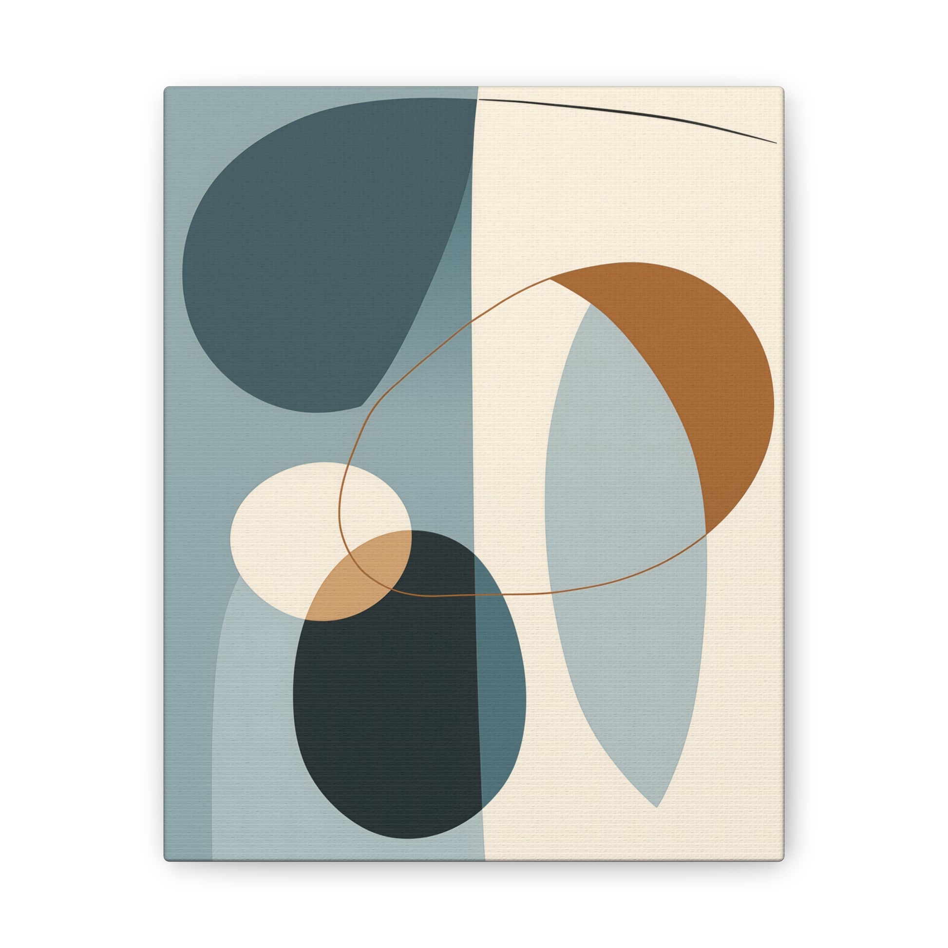 Boho Fusion Canvas Art – Vibrant Boho Meets Midcentury Modern Minimalism