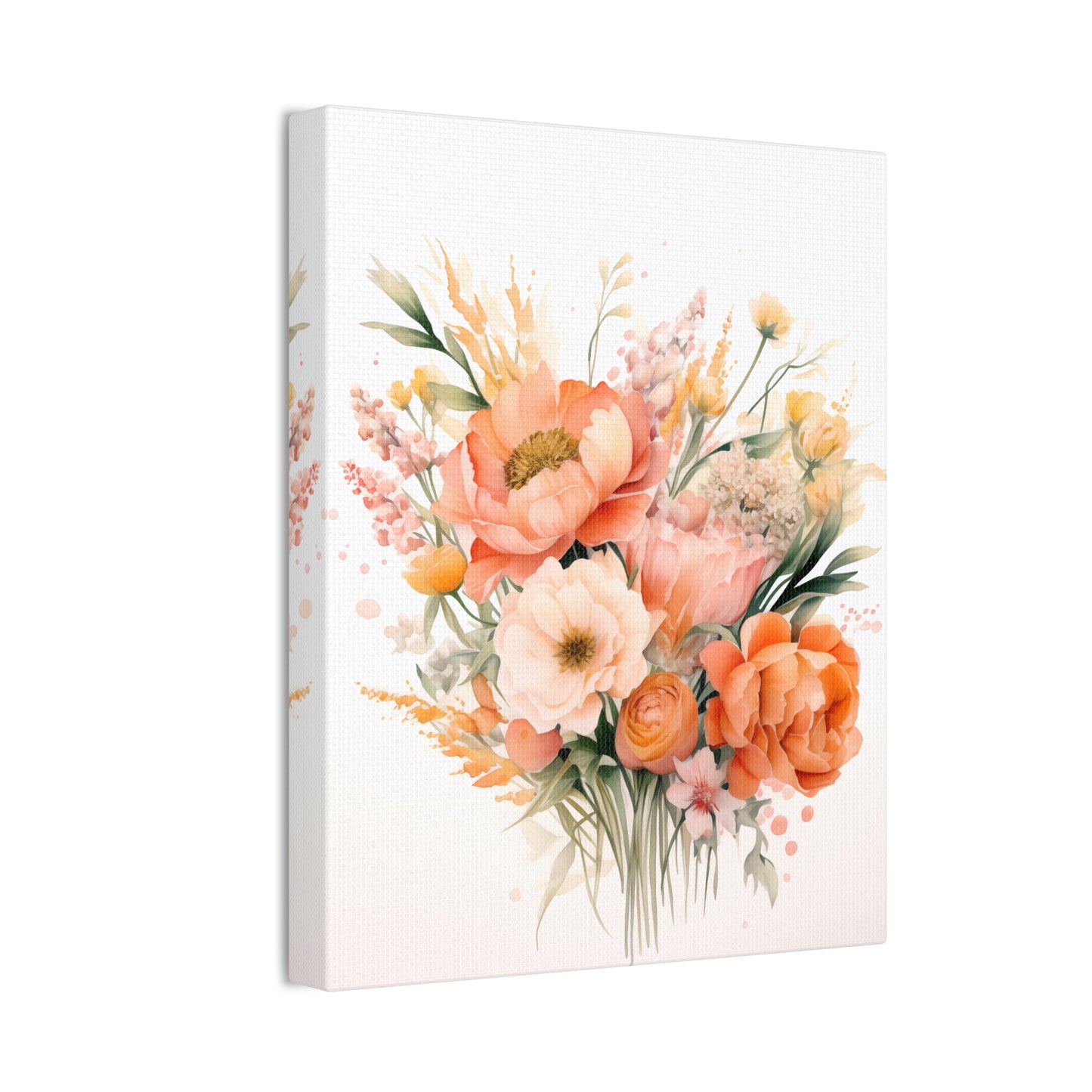 Blooming Peach Fuzz Canvas – Inspired by Pantone’s 2024 Color of the Year