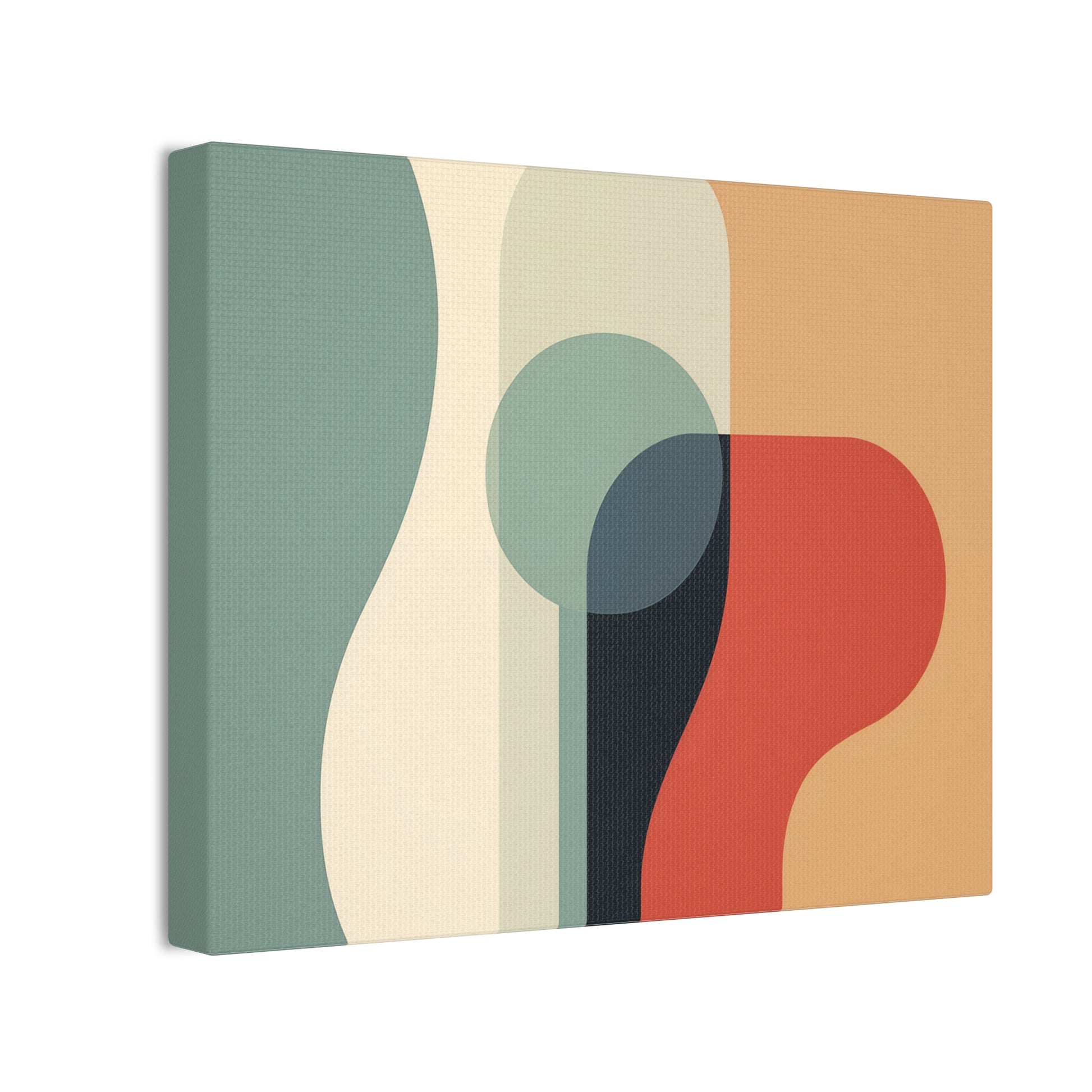 Nordic Serenity Canvas Art - Minimalist Abstract with Morandi Hues