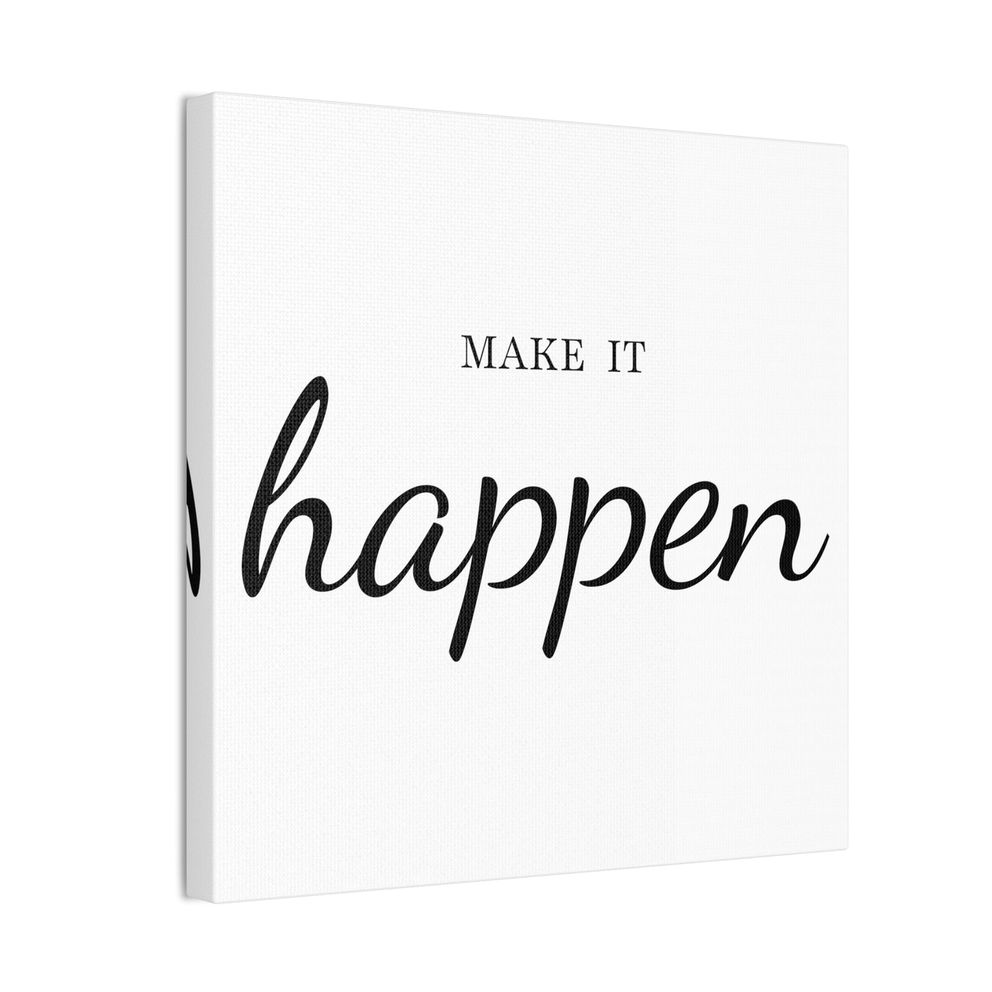 Make It Happen Wall Art - Bold Black & White Alphabet Décor