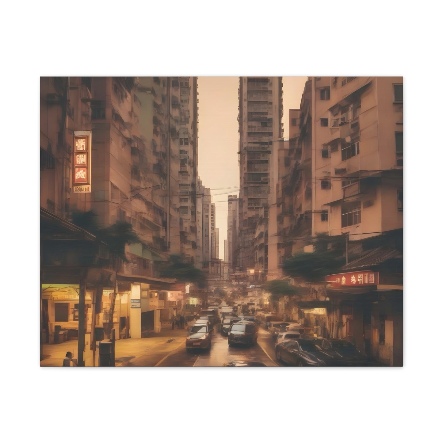 Hong Kong - Fading Lights | Captivating Urban Photography Print