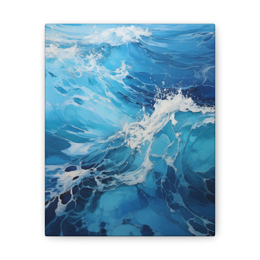 Aerial Azure Canvas Print – Stunning Wall Art for Modern Spaces