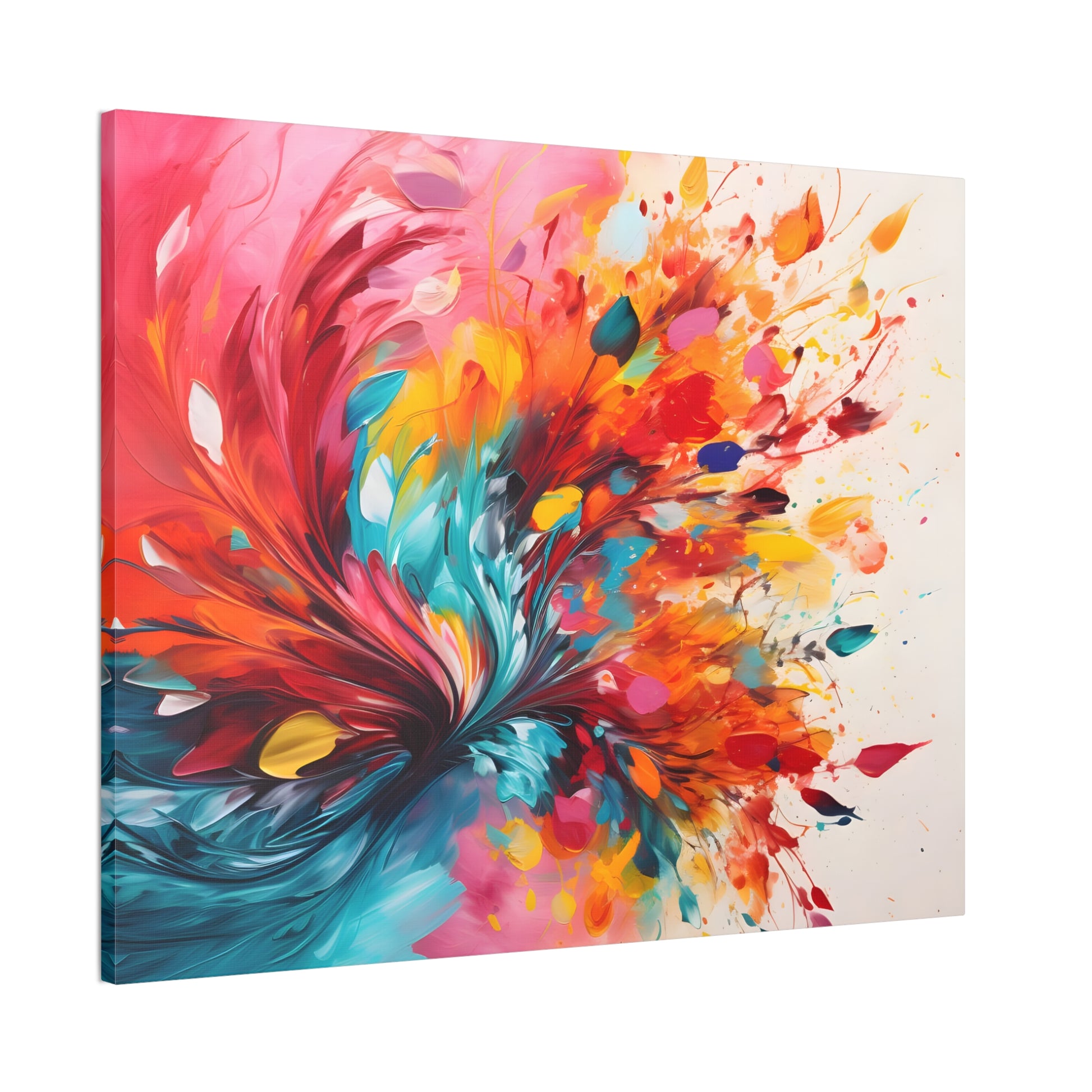 Bloom Abstract Painting – Vibrant Flower Explosion