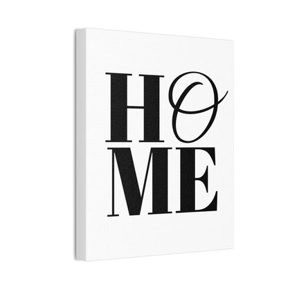 HOME Written Print Wall Art | Minimalist Black and White Alphabet 