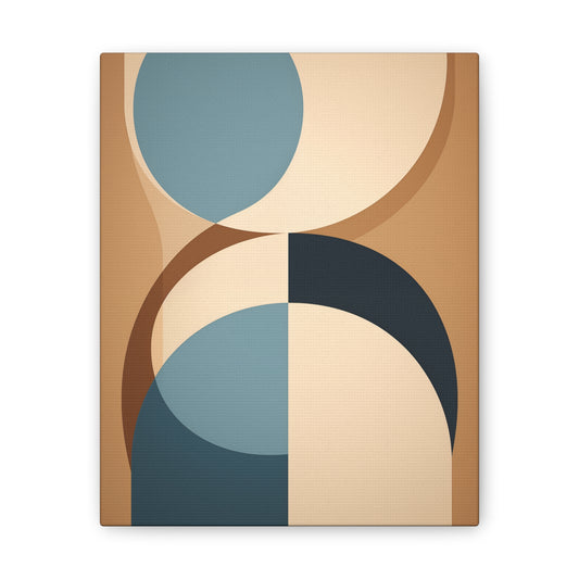 Bohemian Geometry Canvas Art – Vibrant Boho Meets Midcentury Modern