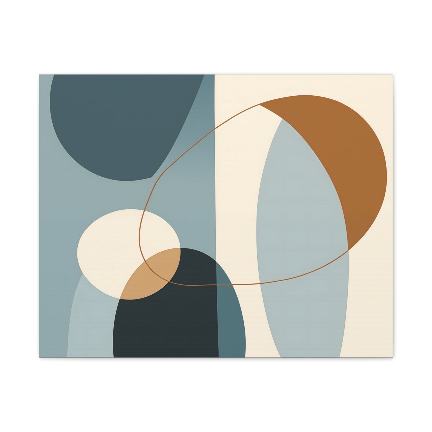 Boho Fusion Canvas Art – Vibrant Boho Meets Midcentury Modern Minimalism