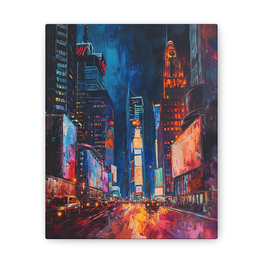 NYC Radiant Night Wall Art - Vibrant Times Square Lights