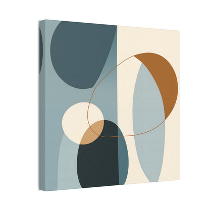 Boho Fusion Canvas Art – Vibrant Boho Meets Midcentury Modern Minimalism