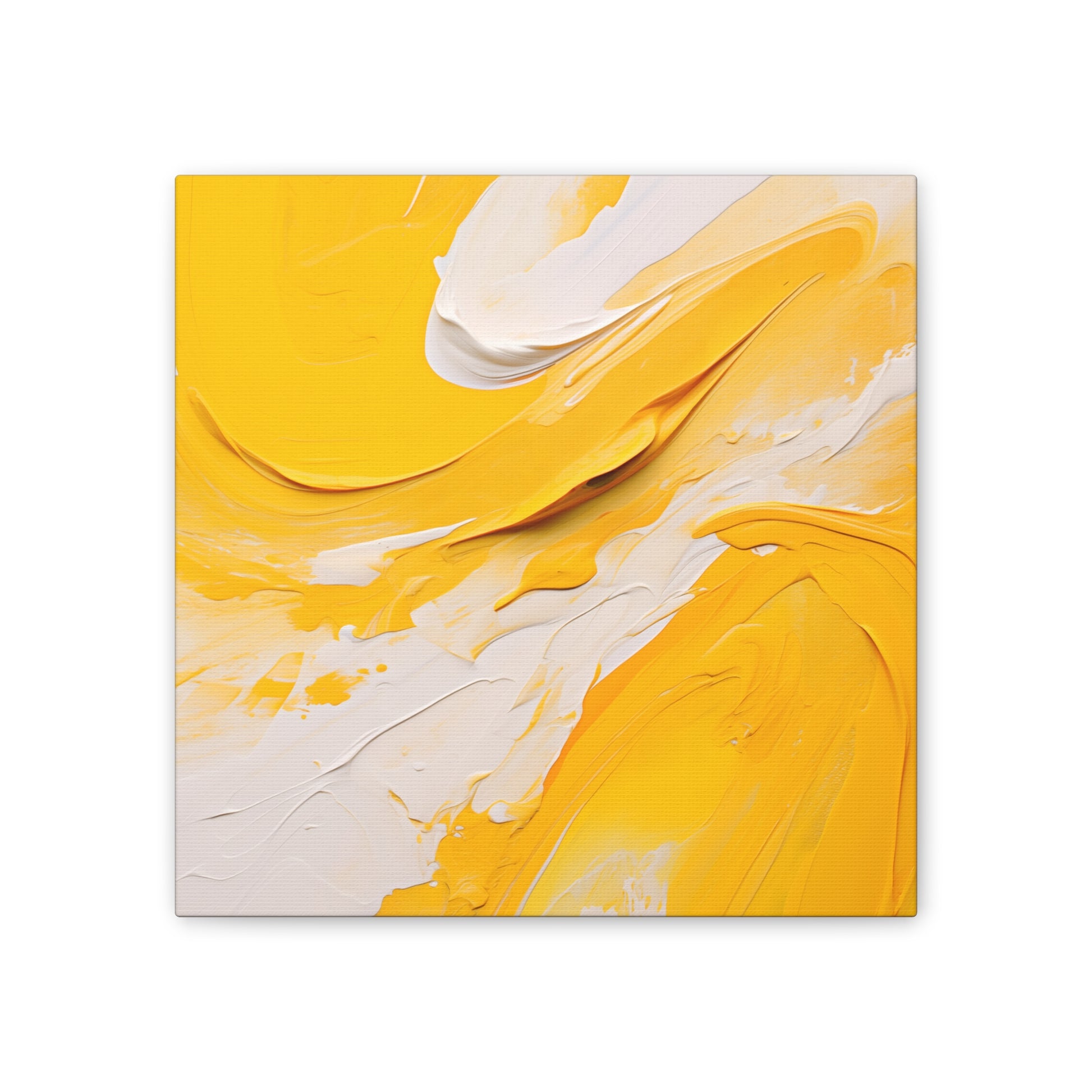 Golden Glow Wall Art – Luminous Abstract Oil Painting