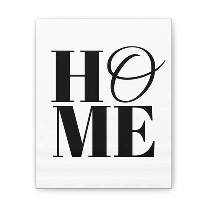 HOME Written Print Wall Art | Minimalist Black and White Alphabet 