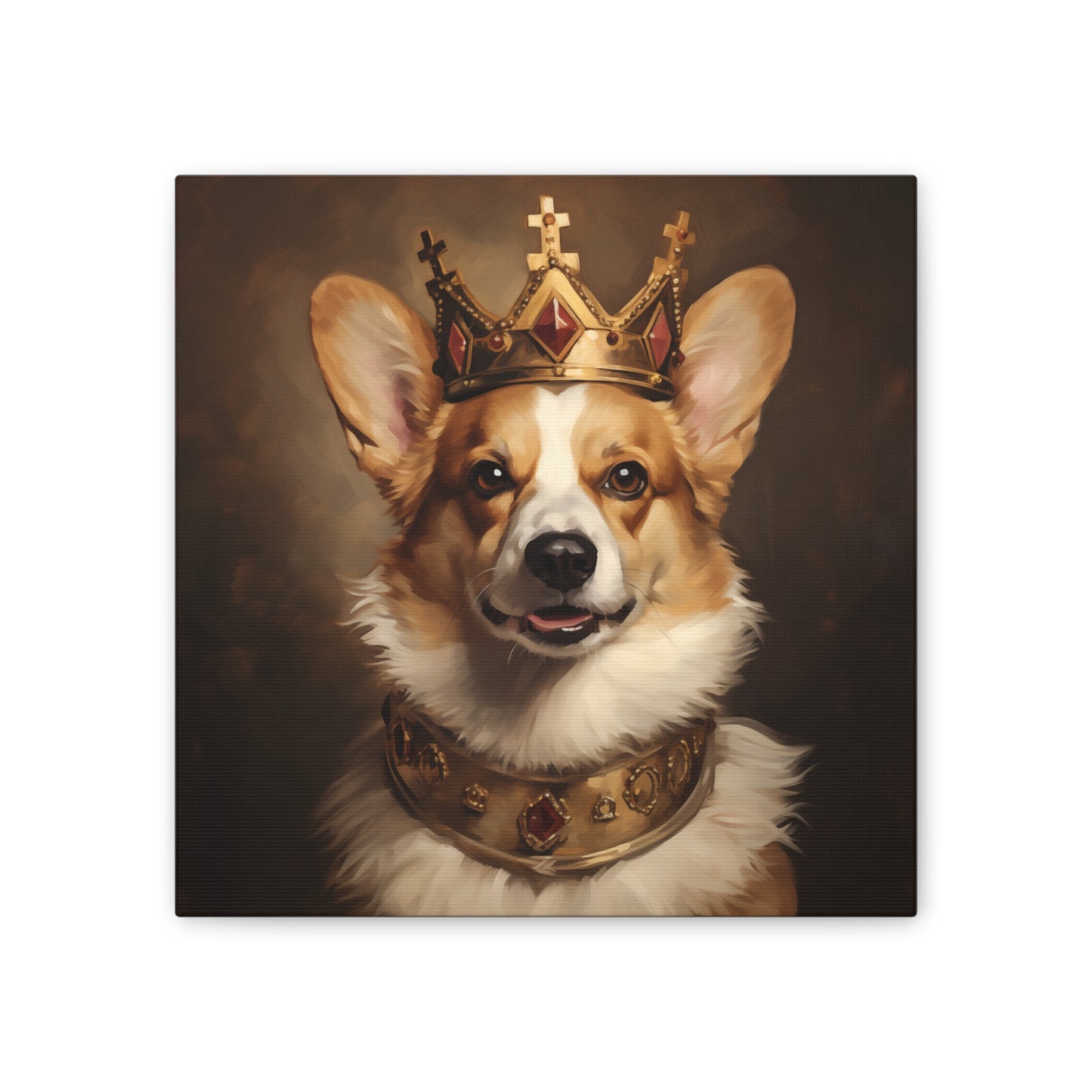 King Corgi Wall Art - Majestic & Cool Canine Décor