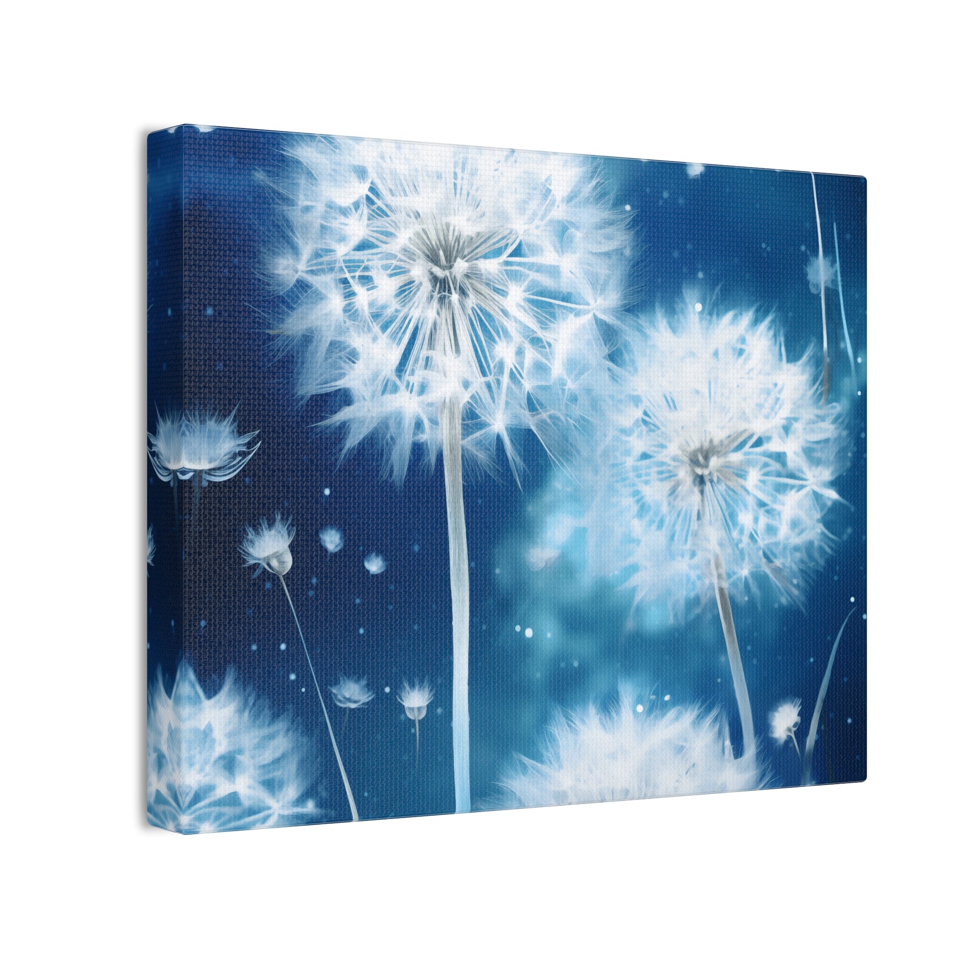 Nightscape Dandelion Wall Art - Enchanting Moonlit Beauty