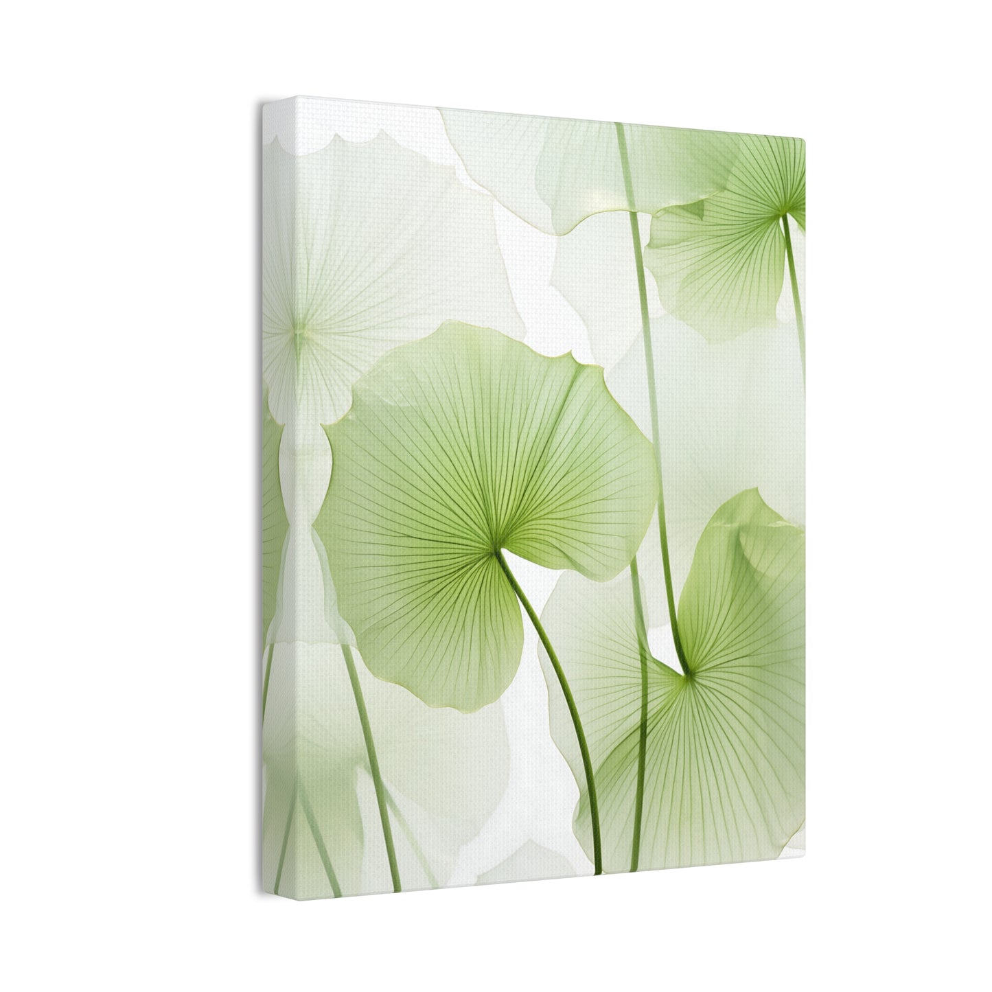 Verdant Lotus Wall Art - Captivating Green Lotus Flower Design