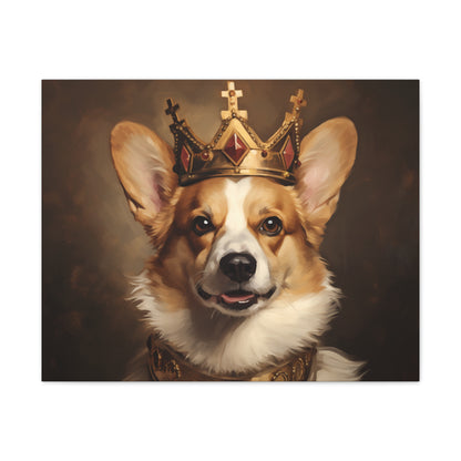 King Corgi Wall Art - Majestic & Cool Canine Décor