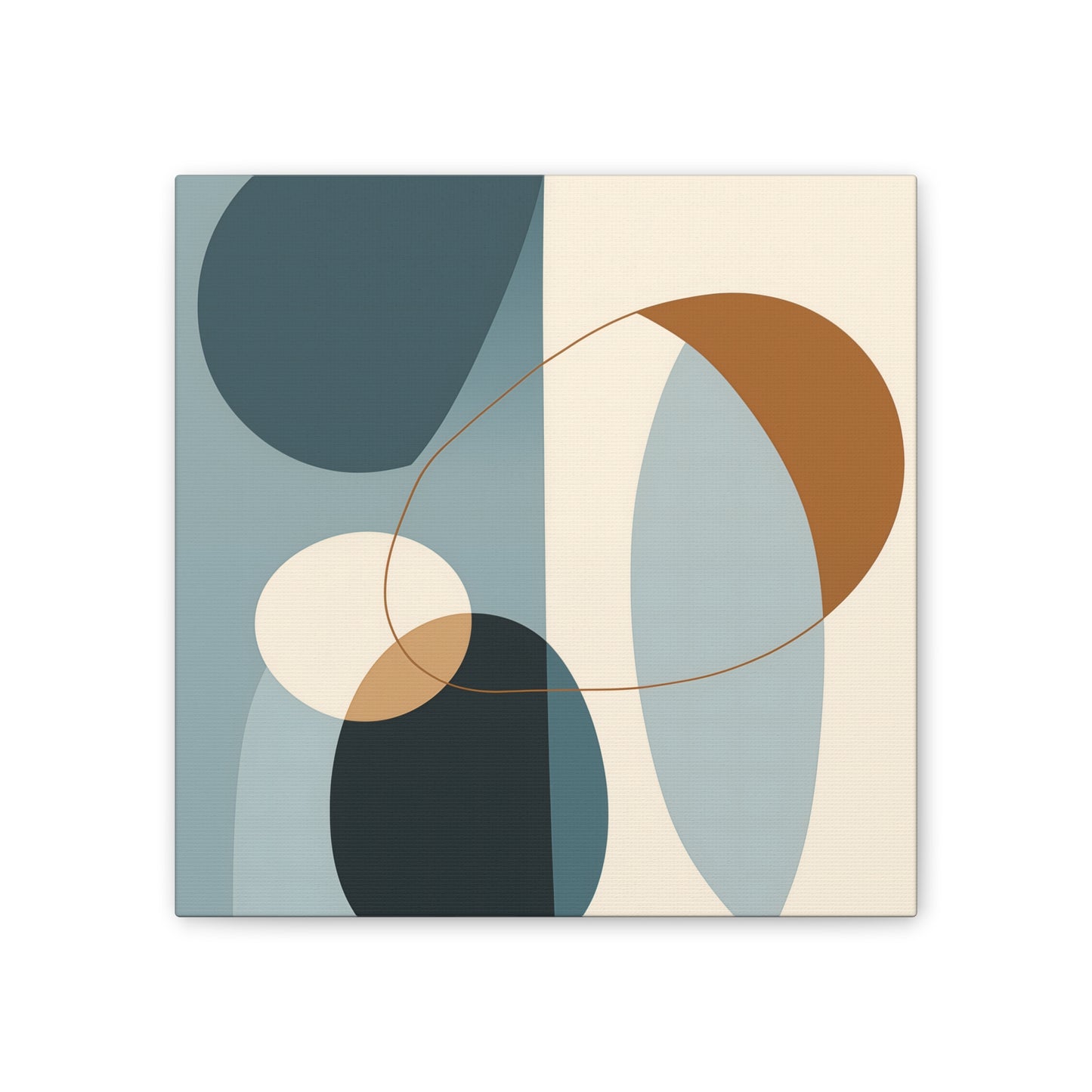 Boho Fusion Canvas Art – Vibrant Boho Meets Midcentury Modern Minimalism