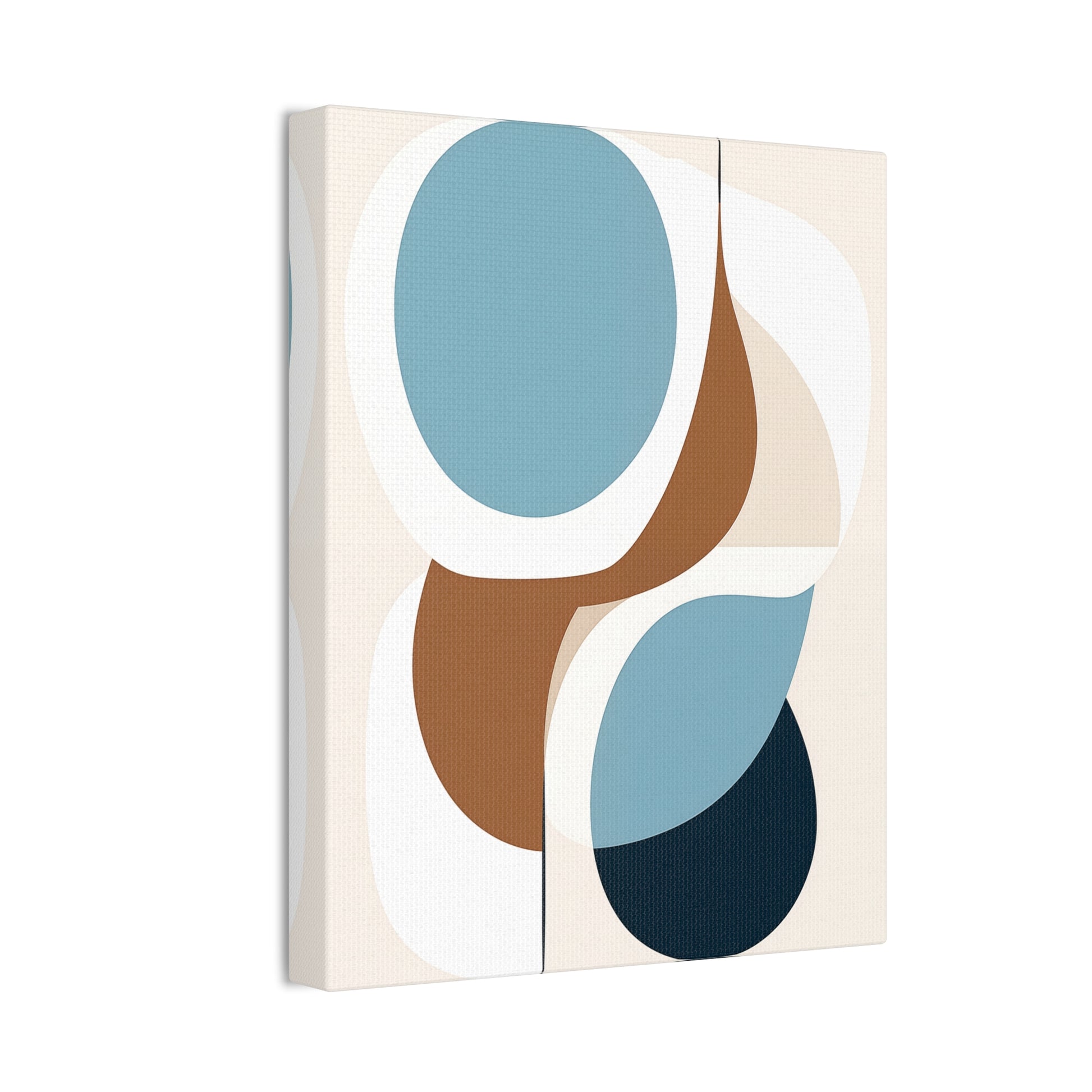 Boho Geometry Canvas Art – Eclectic Fusion of Boho and Midcentury Modern