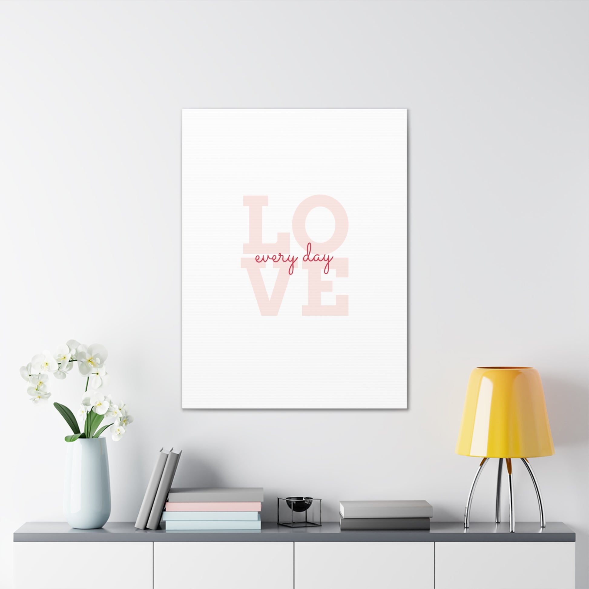 Love Every Day Wall Art - Simple Alphabet Design for a Charming Home