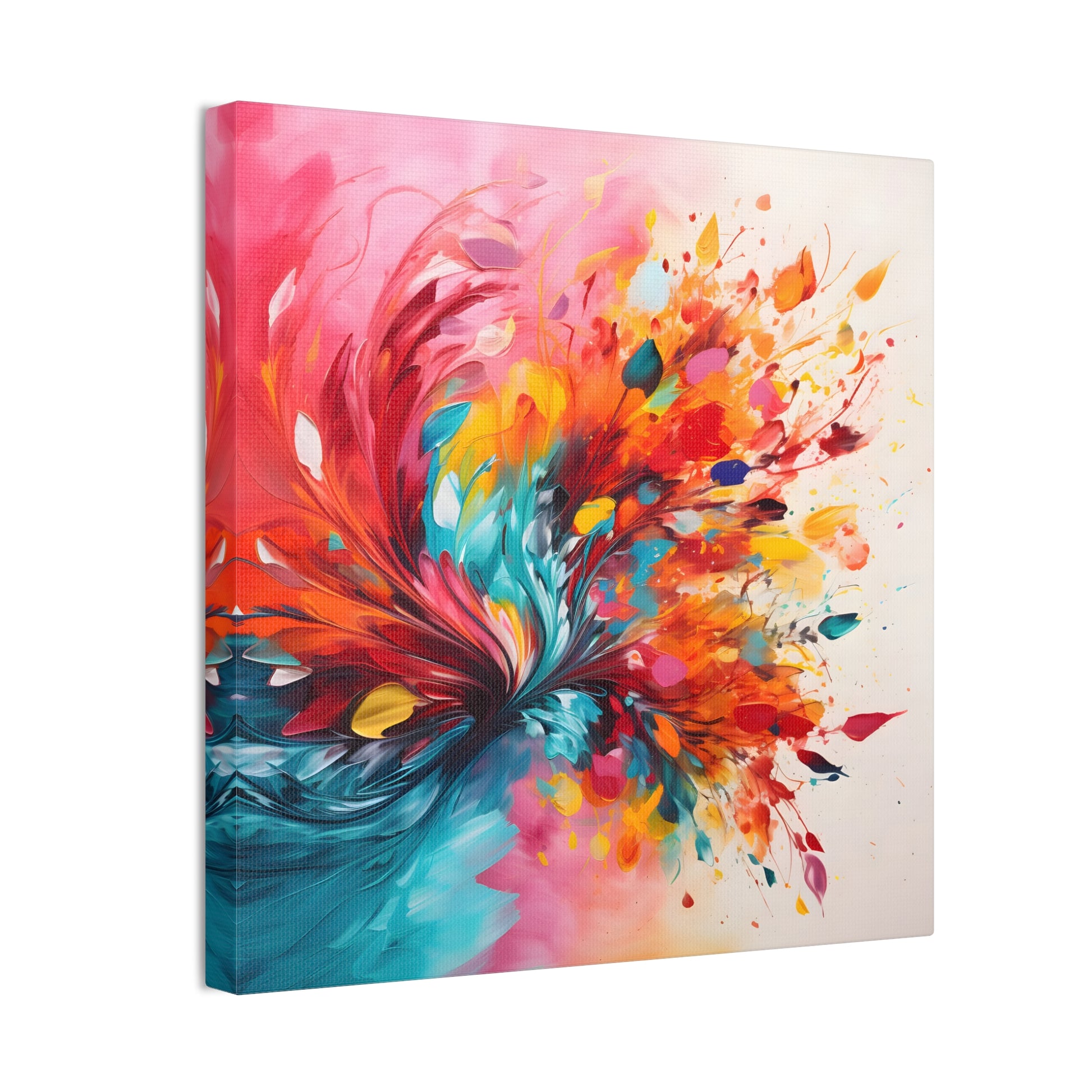 Bloom Abstract Painting – Vibrant Flower Explosion