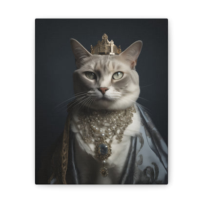 Queen British Shorthair Print - Elegant Cat with Regal Crown