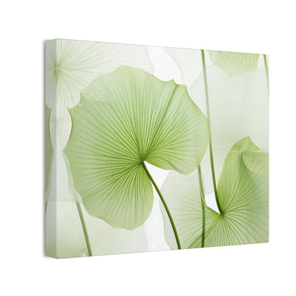 Verdant Lotus Wall Art - Captivating Green Lotus Flower Design