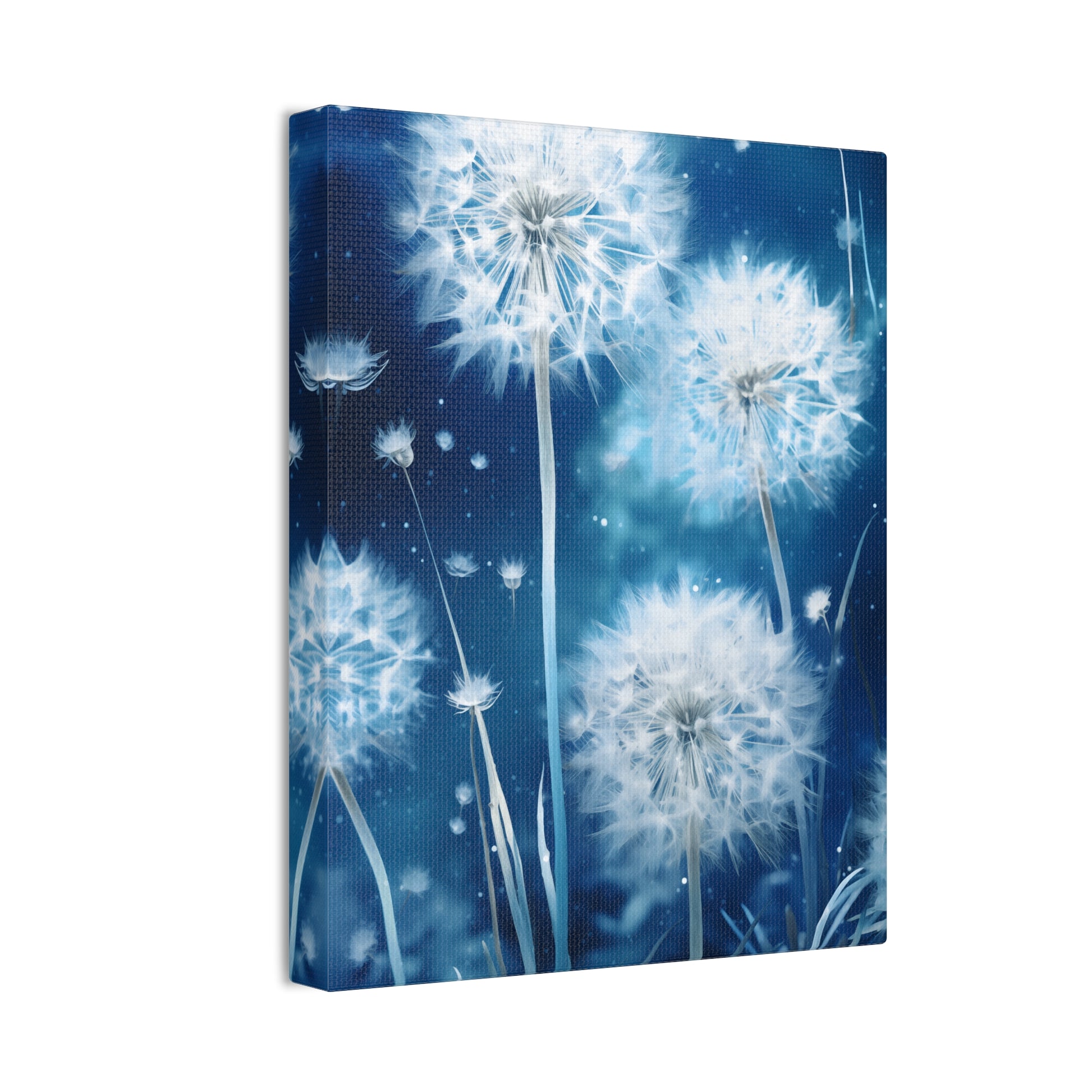 Nightscape Dandelion Wall Art - Enchanting Moonlit Beauty