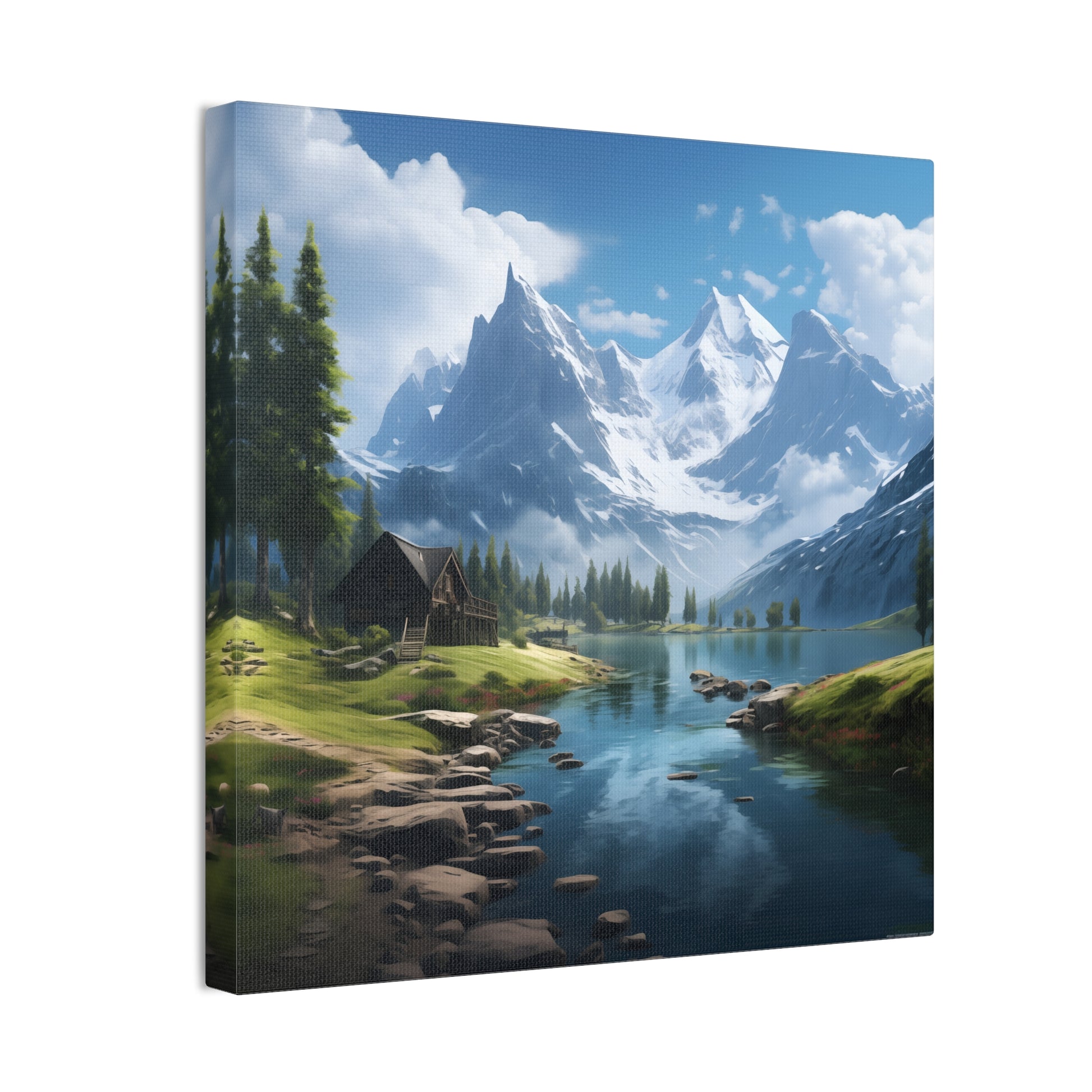 Mountain and Lake Wall Art - Captivating Nature’s Charm