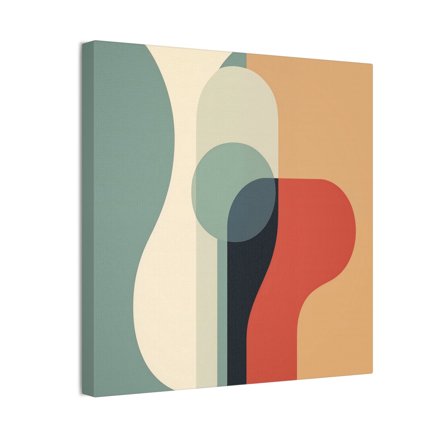 Nordic Serenity Canvas Art - Minimalist Abstract with Morandi Hues