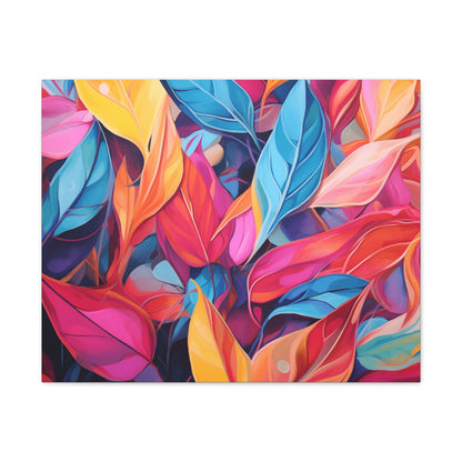 Autumn Kaleidoscope Canvas Print – A Vibrant Display of Fall Leaves