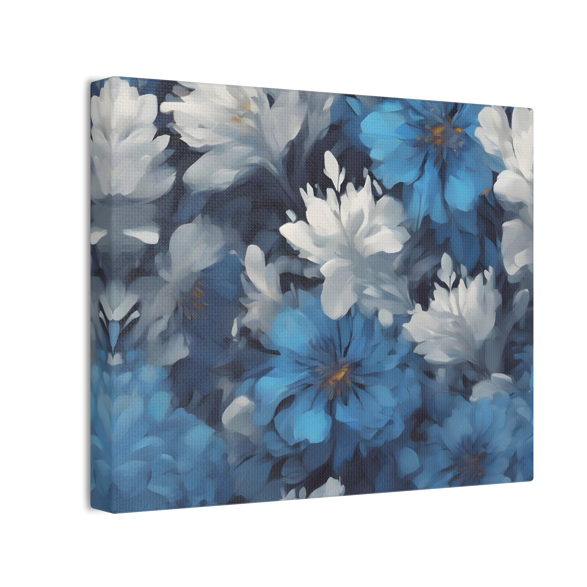 Blue and White Flower Wall Art – Elegant and Mesmerizing Floral Patterns