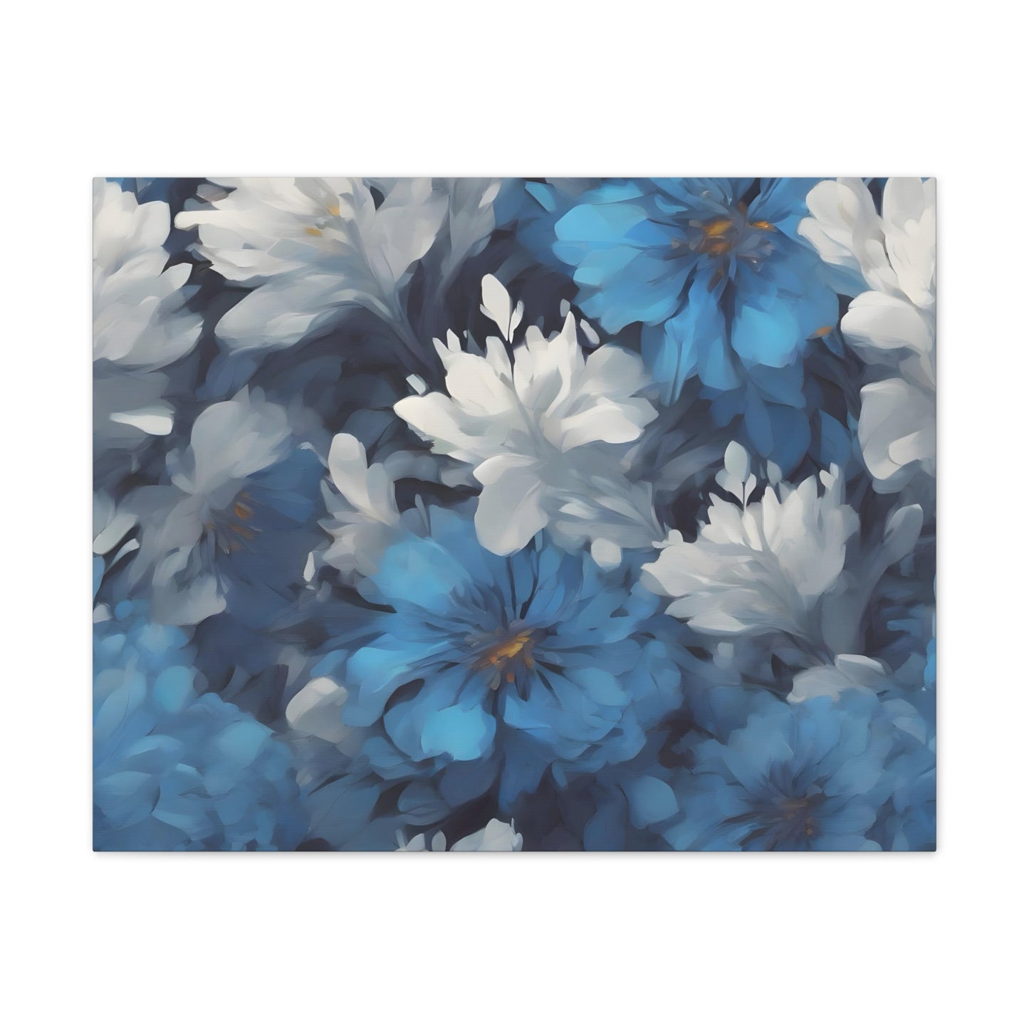 Blue and White Flower Wall Art – Elegant and Mesmerizing Floral Patterns