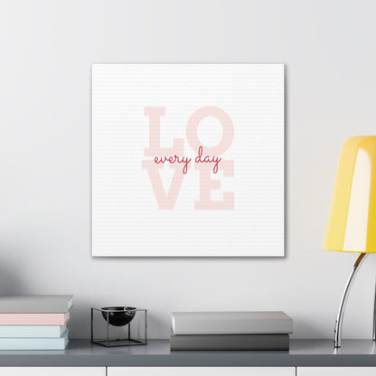 Love Every Day Wall Art - Simple Alphabet Design for a Charming Home