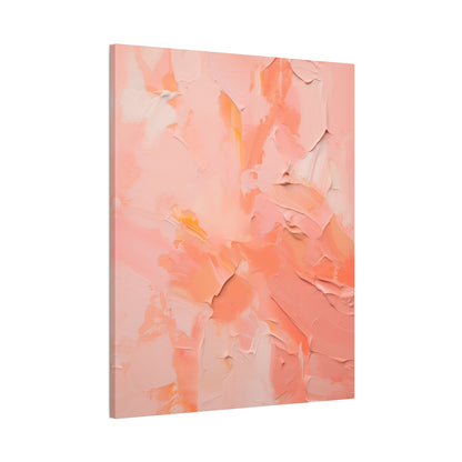 Whispering Hues Canvas Art - Gentle Peach Fuzz Oil Painting