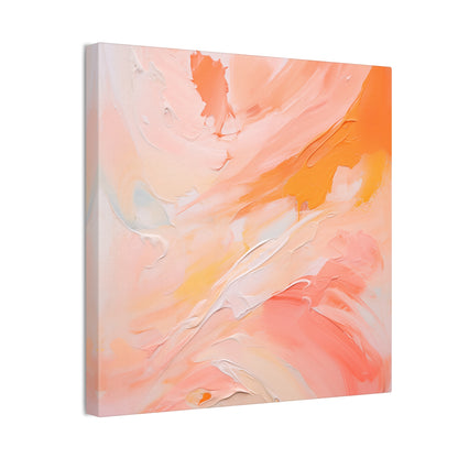 Peachy Blush Canvas Art – Delicate Beauty in 2024's Color