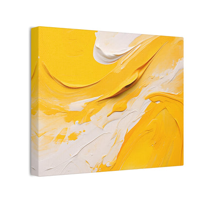 Golden Glow Wall Art – Luminous Abstract Oil Painting