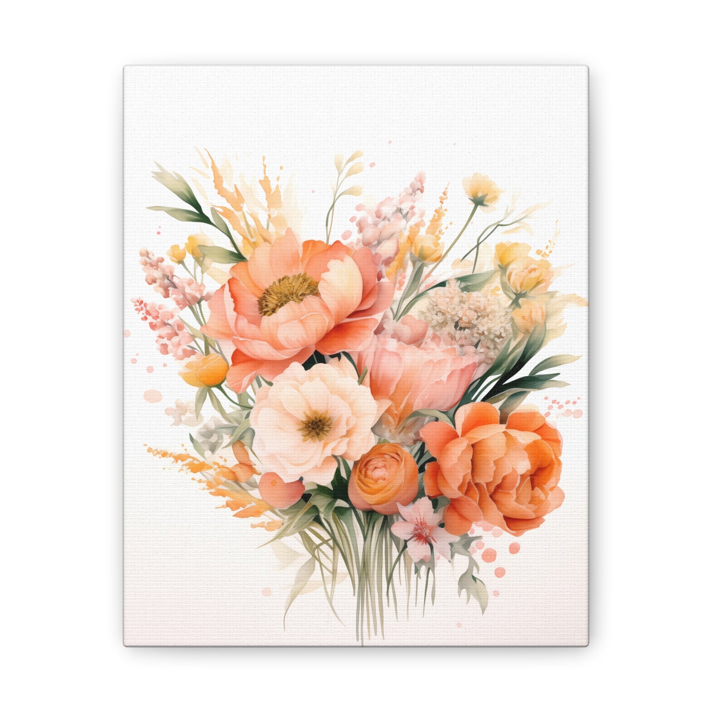 Blooming Peach Fuzz Canvas – Inspired by Pantone’s 2024 Color of the Year